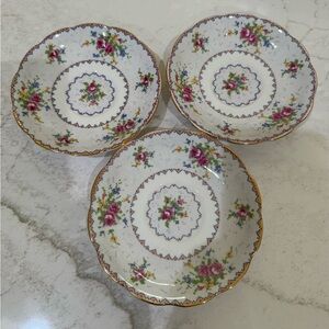 Vintage Royal Albert Petit Point tea saucers,